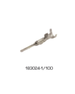 TE Connectivity 183024-1/100 SUPERSEAL 1.5 Series, Pin, Crimp, 16 AWG, Tin Plated Contacts 