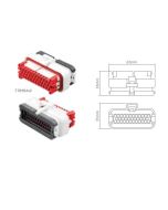 TE Connectivity AMPSEAL 776164-2 35 Circuit Connector Natural