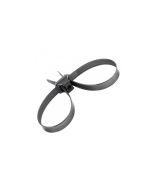 Ionnic CTD490B Dual Clamp 'handcuff' Screw Mount Cable Ties Black - Pack of 10