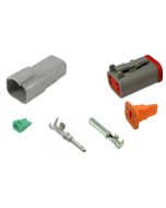 Deutsch DT Series 4 Way Connector Kit with F Crimp Contacts