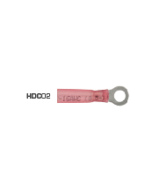 Quikcrimp HDC02 Red Heatshrink 4mm Ring Terminal