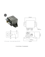 Ionnic P141275HD Relay Power N/O 12V 75A Resistor