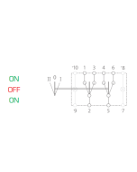 Ionnic R102-24GG-11 SWITCH ROCKER DP/DT ON-OFF-ON