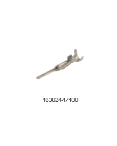 TE Connectivity 183024-1/100 SUPERSEAL 1.5 Series, Pin, Crimp, 16 AWG, Tin Plated Contacts 