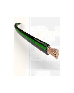 Ionnic TW050-GRN/BLK-500 Thin Wall Green Cable - Black Trace (0.5mm2)