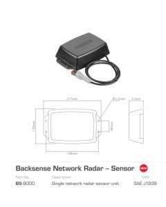 BS-9000 BACKSENSE RADAR HEAD ## CAN OUTPUT##