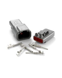 Deutsch DTM Series 3 Way Connector Kit with F Crimp Contacts