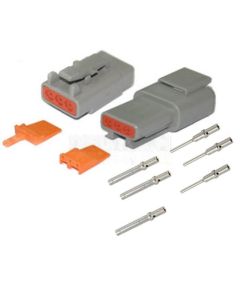 Deutsch DTM3-1/10 Series 3 way Connector kit with Solid terminals (10 pack)