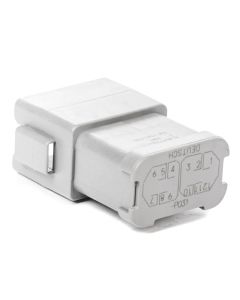 Deutsch DT04-12PA-P031 Grey Bussed 4 x 3 (GOLD) Receptacle