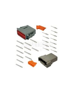 Deutsch DTM12-2 Series 12 way Connector Kit with Purple Band Terminals