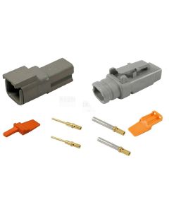 Deutsch DTM2-E007 Heatshrink Adaptor Connector Kit with Gold Terminals