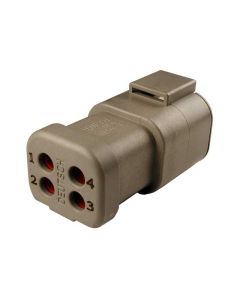 Deutsch DTP04-4P-E003/10 Connector Receptacle 25 amp (Bag of 10)