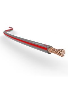 Ionnic TW100-GRY/RED-500 Thin Wall Grey Cable - Red Trace (1.0mm2)