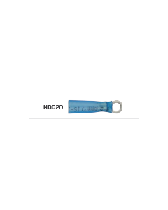 Quikcrimp HDC20 Blue Nylon 3mm Heatshrink Ring Terminal