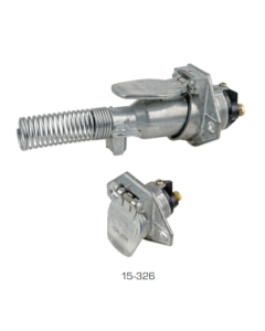 Ionnic 15-326 Trailer Connector - Truck - 2 Pin Metal Receptacle (12-24V)