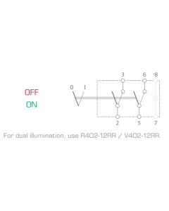 Ionnic R404-12A Off/On Normal Open Contact Rocker Switch