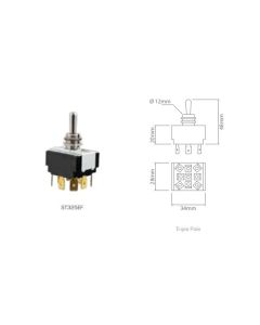 Ionnic ST325EF ON/OFF/ON Toggle Switch Triple Pole