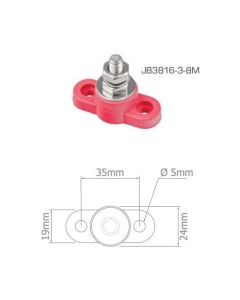 Bussmann Single Stud Junction Block Black 200A