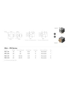 Ionnic PB1512R Relay Power N/O 12V 30A Resistor