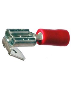 Quikcrimp QKC15 Piggyback/ Adaptor Terminal 6.3mm Red Vinyl