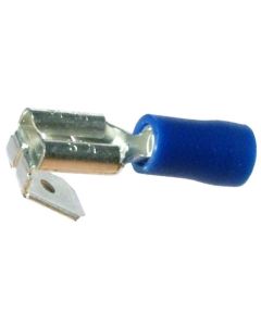 Quikcrimp Blue 6.3mm Piggyback/ Adaptor Terminal 100 Pack