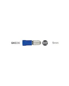 Quikcrimp QKC36 Bullet Male Pre-Insulated Terminal Blue 1.5 - 2.5mm² - Pack of 100