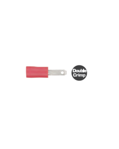 Quikcrimp QKC68 Red Vinyl 2.8mm Male Blade Terminal Pack of 100