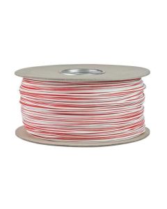 Ionnic TW200-WHT/RED-500 Thin Wall White Cable - Red Trace (2.0mm2)