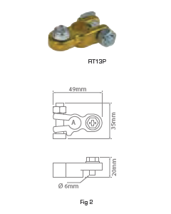 Ionnic 13mm Bolt Battery Terminal - Positive