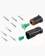 Deutsch DT4-1-CAT 4 Way DT Series CAT Spec Connector Kit with Green Band Contacts