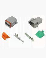 Deutsch DT Series 8 Way Connector Kit with F Crimp Contacts