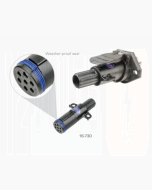 Ionnic 16-730 Trailer Connector - Truck - 7 Pin Plastic Plug (12-24V)