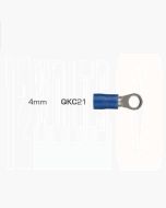 Quikcrimp 4.2mm Ring Pre-Insulated Terminal Blue pack of 100