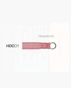 ionnic HDC01 Red Heatshrink 3mm Ring Crimp Terminal