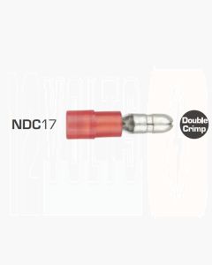 IONNIC NDC17 Crimp Nylron Male Bullet - Red (Pack of 100)